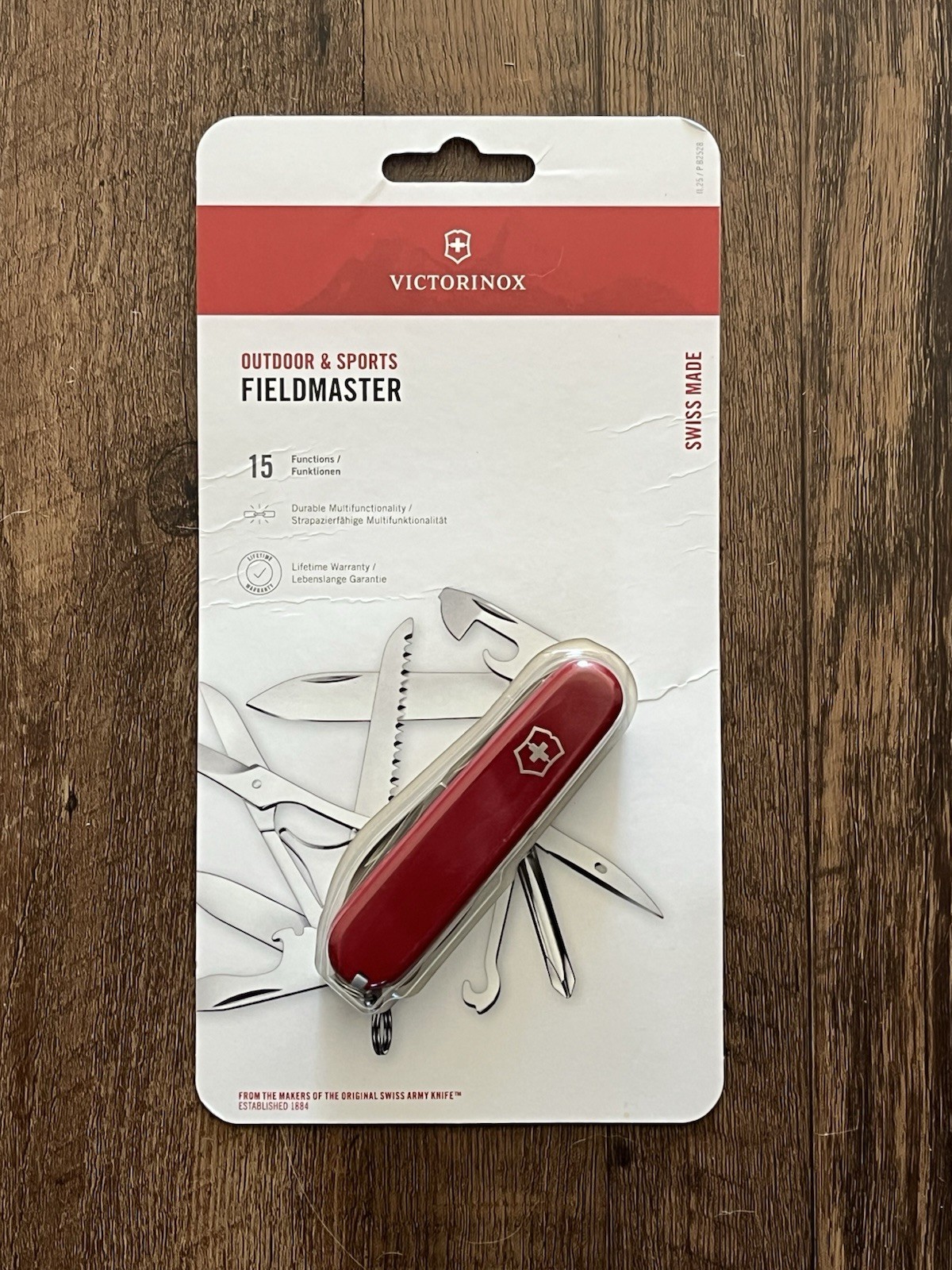 VICTORINOX 15 Function Outdoor & Sports Fieldmaster Swiss Army Knife Red NEW