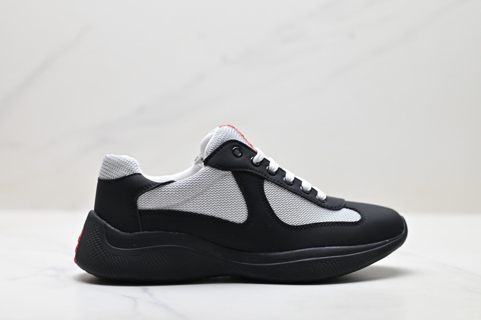 Prada America\'s Cup Black and white comfortable casual shoes
