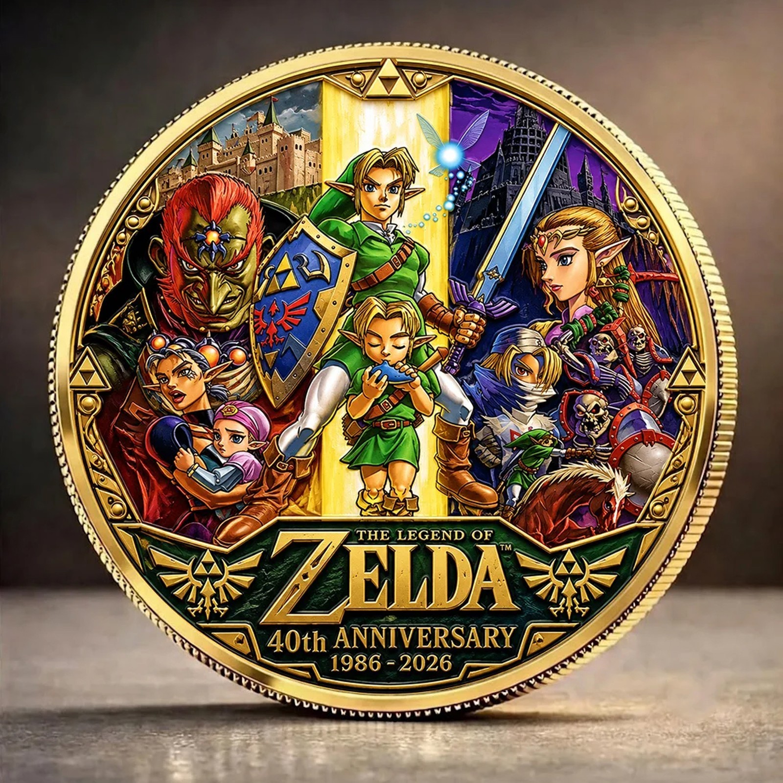 The Legend of Zelda 40th Anniversary Commemorative Coin - COIN001