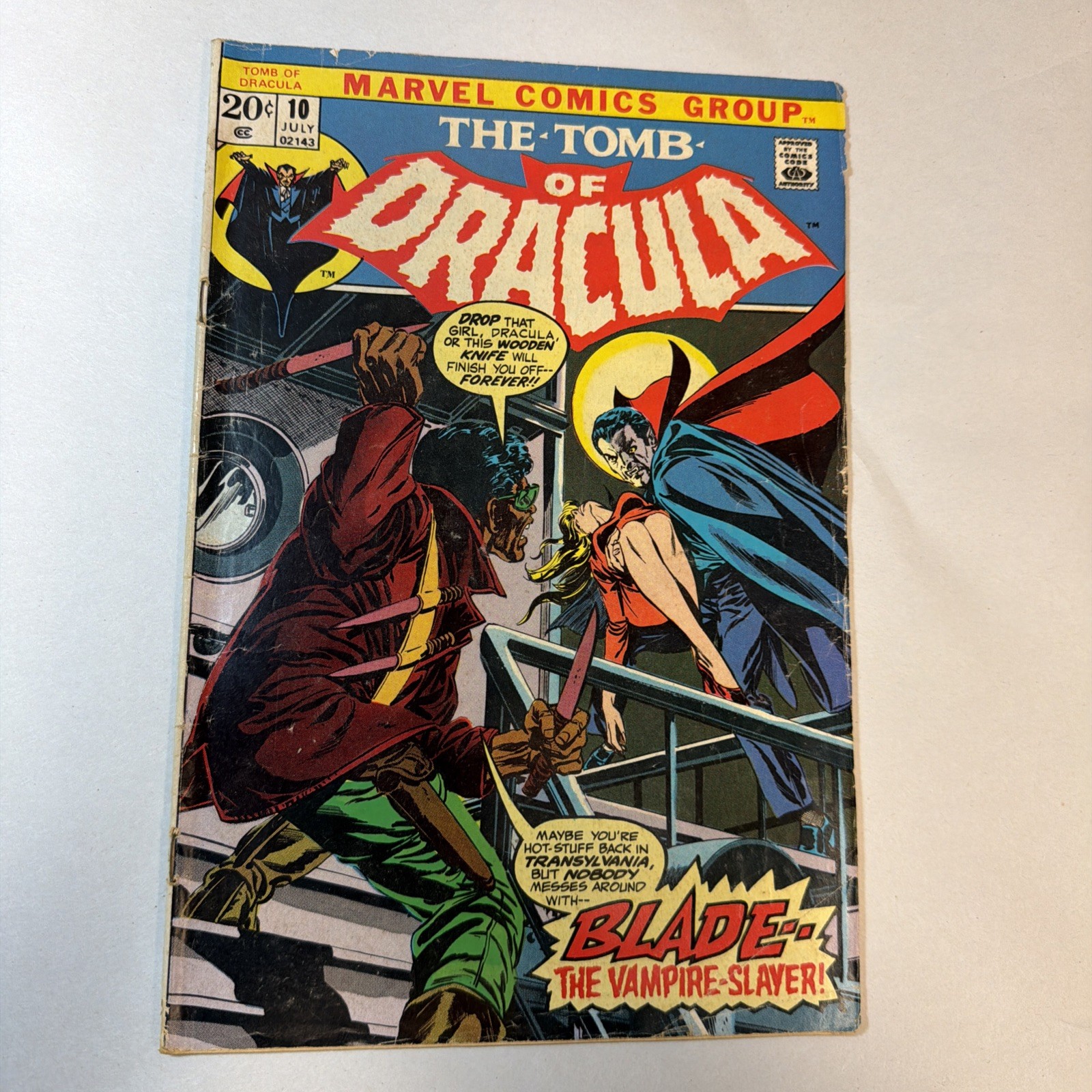 Tomb of Dracula #10 1973  1st Print Ft. Blade the Vampire Slayer #C1 T7