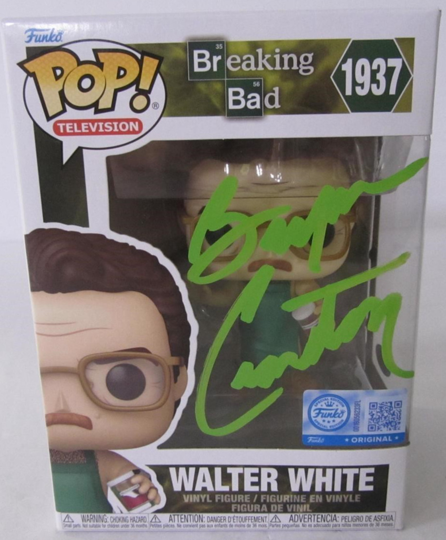 Funko - Pop Exclusive #1937 Heisenberg Hand Autograph Signed Bryan Cranston COA
