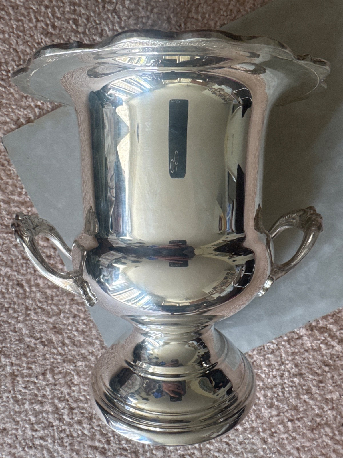 Vintage Gorham Heritage Silverplate Champagne & Wine Bucket  Trophy  Excellent