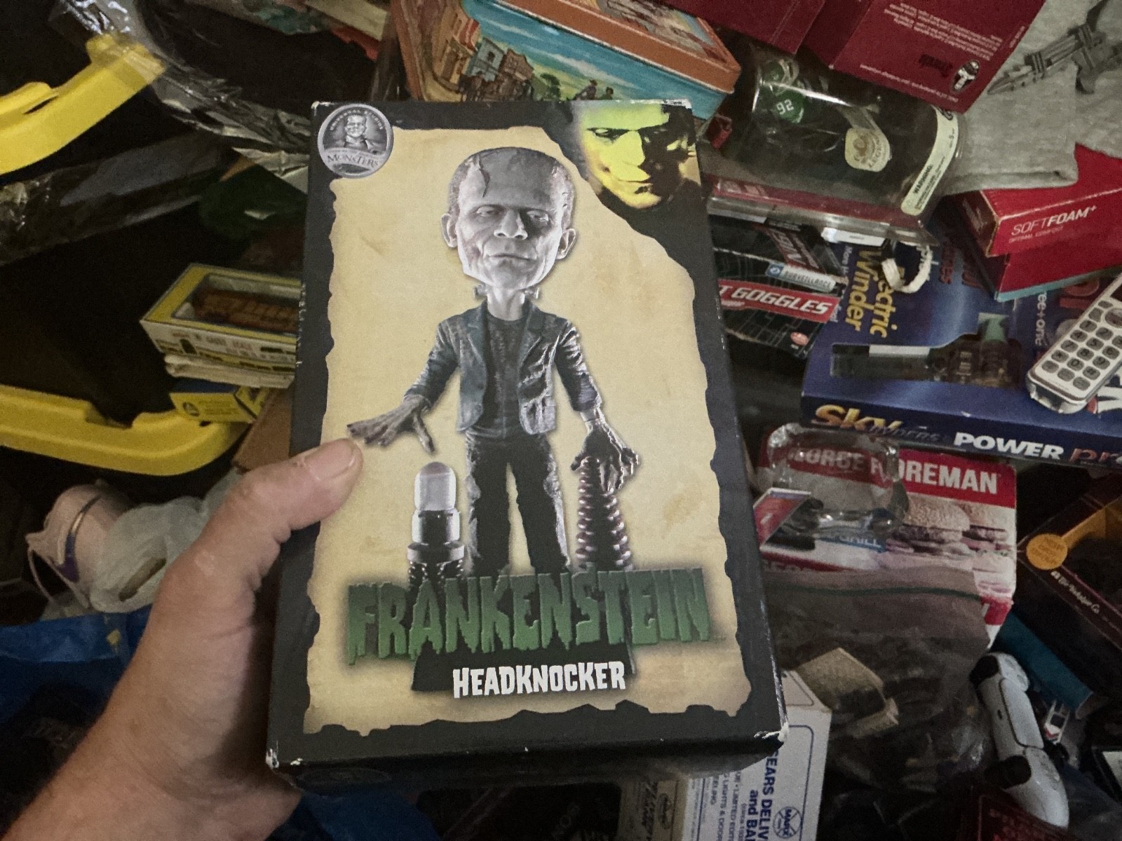 FRANKENSTEIN. HEADKNOCKER by NECA Universal Studios Monsters 2006 NIB