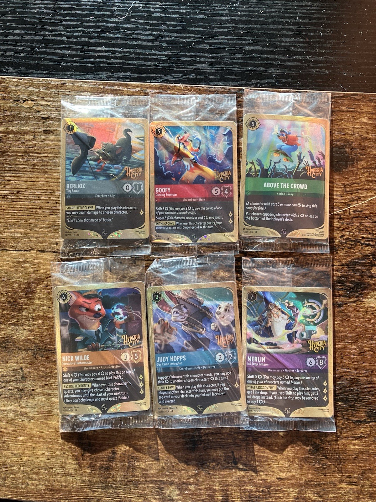 Hyperia City Promo Bundle - Disney Lorcana Prerelease - Merlin Goofy Judy Wilde