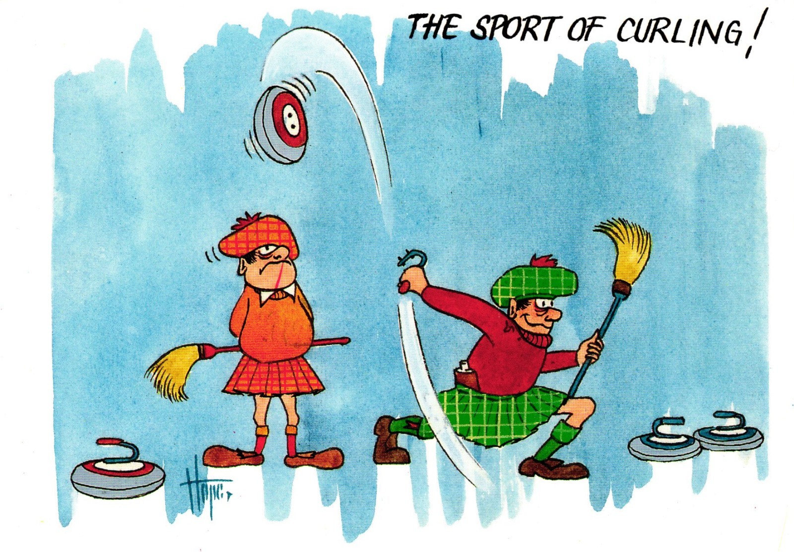 The Sport Of Curling Postcard