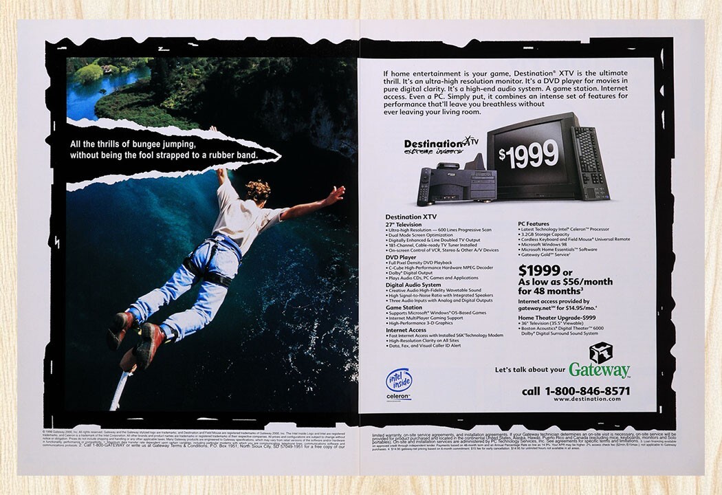 1998 Gateway Destination XTV Original Advertisement v4