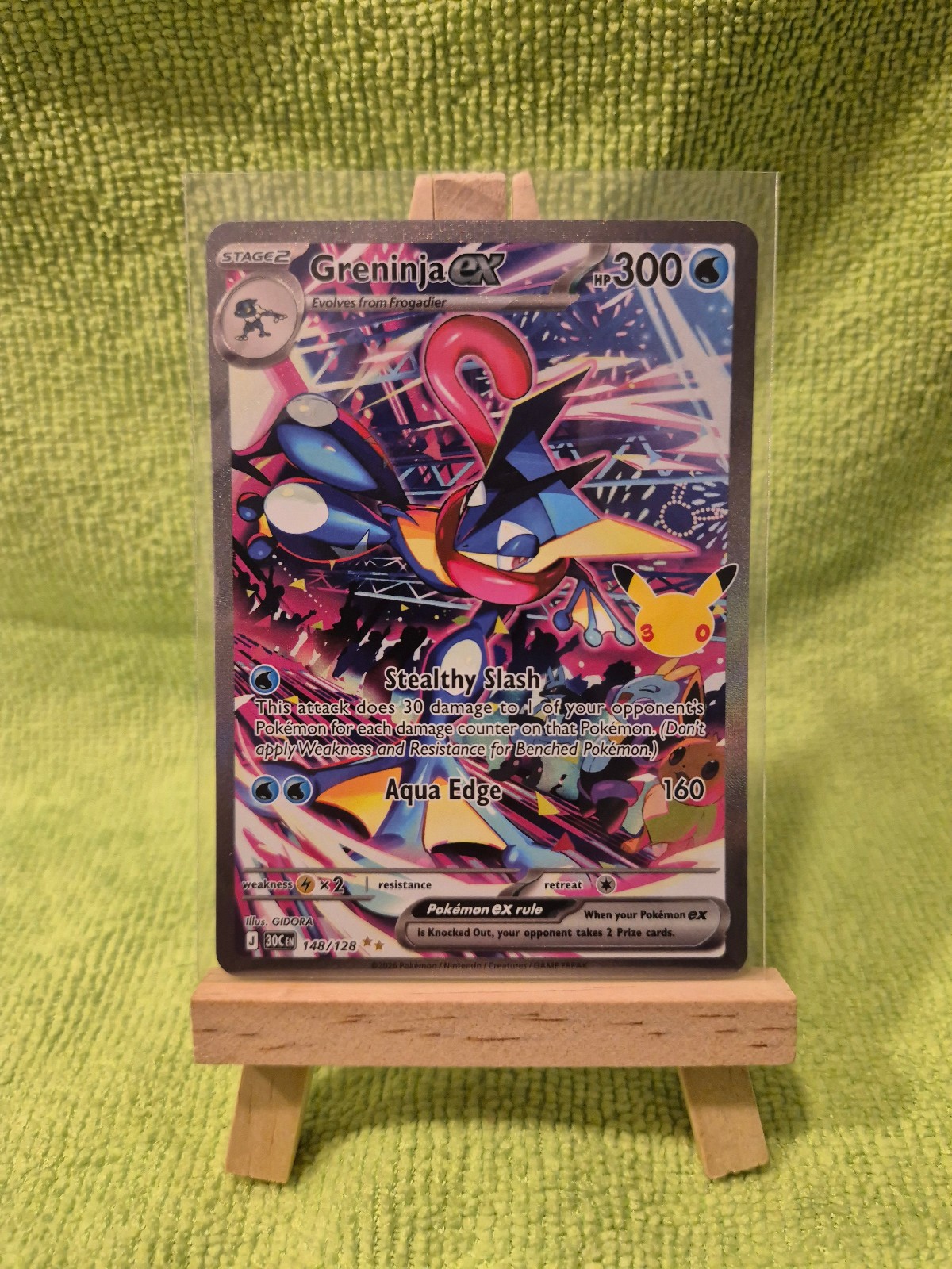 Pokemon TCG 30th Celebration - Greninja ex (148/128) - Special Illustration Rare