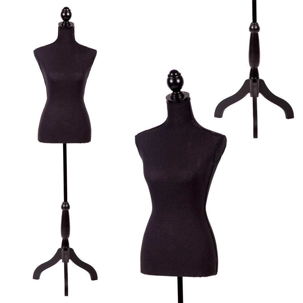 Female Mannequin Torso Manikin Adjustable Tripod Model Display Stand, 67 Inch