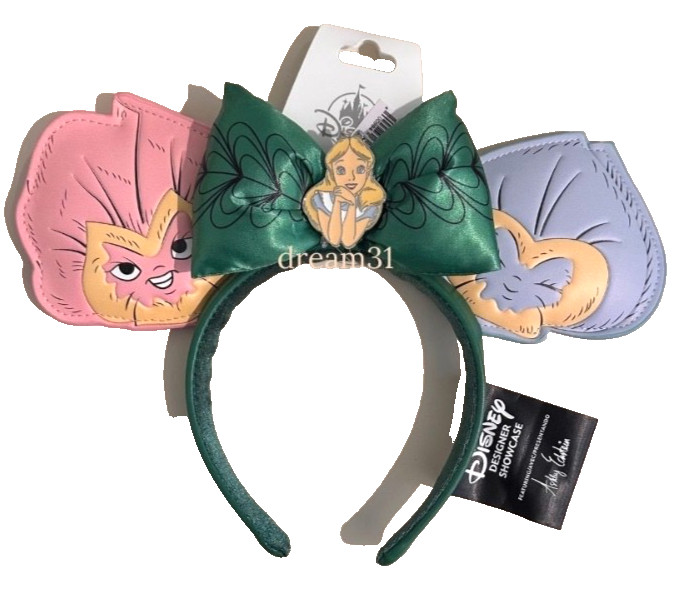 Disney Parks Epcot United Kingdom Alice In Wonderland Minnie Mouse Ears Headband