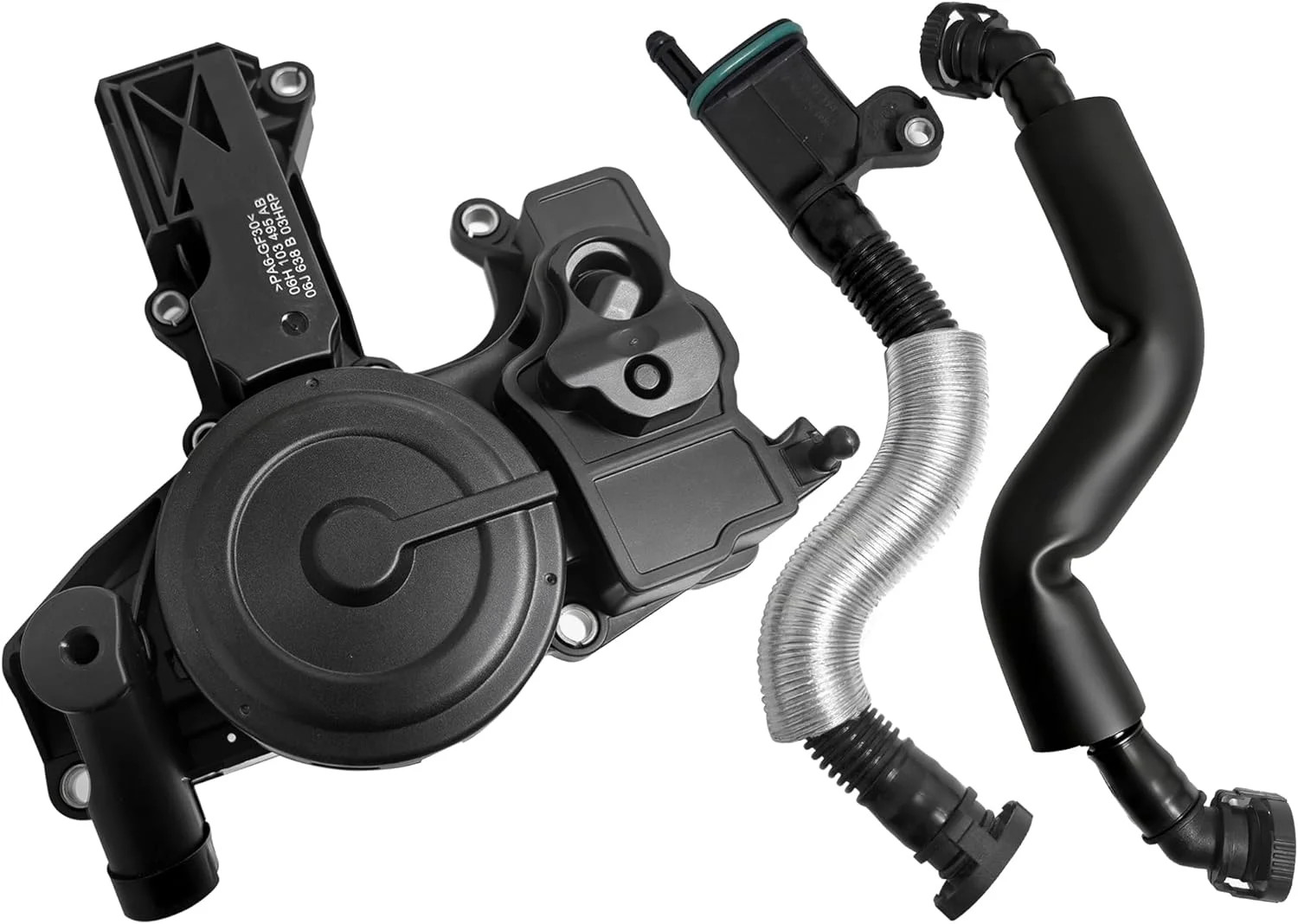 06H103495AB PCV Valve Engine Crankcase Vent Oil Separator Breather Hose 3-Piece