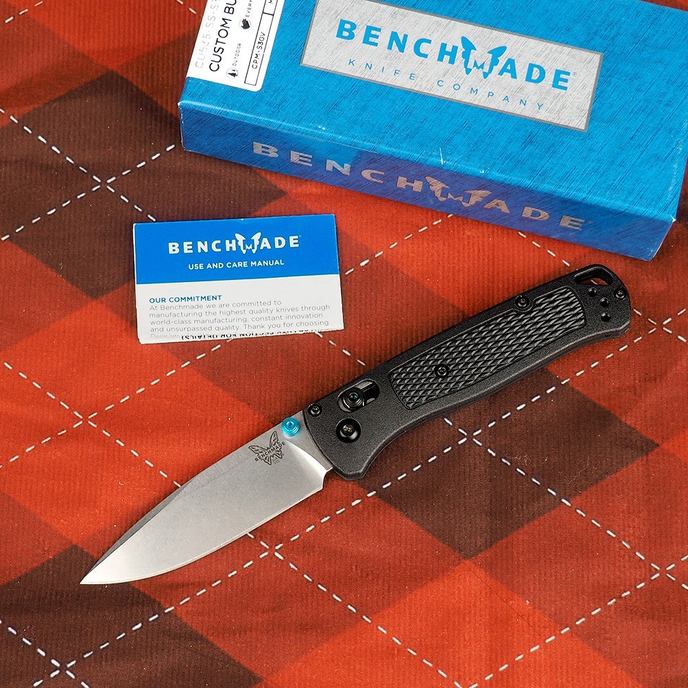 Benchmade 535-cstm Bugout Black Grivory Handle S30V AXIS® Lock Folding Knives