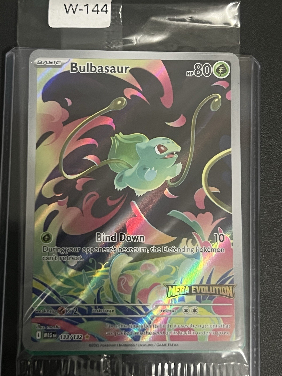 The Pokémon Company Bulbasaur 133/132 Holo Stamped English The Pokémon Company Bulbasaur 133/132 Holo Stamped English