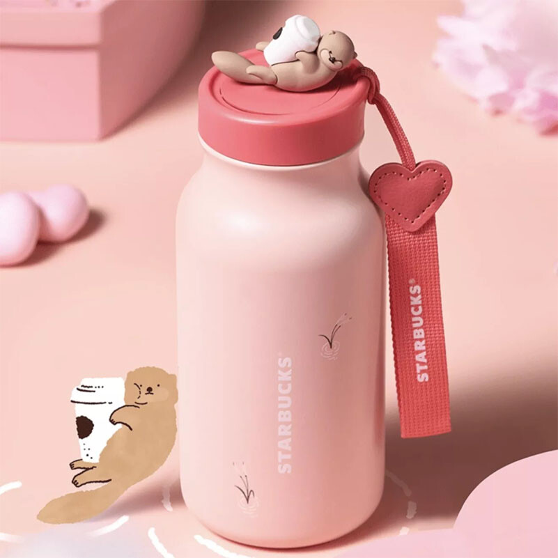 Authentic Starbucks China 2025 Valentine's Day 14oz SS Pink Cup Tumbler