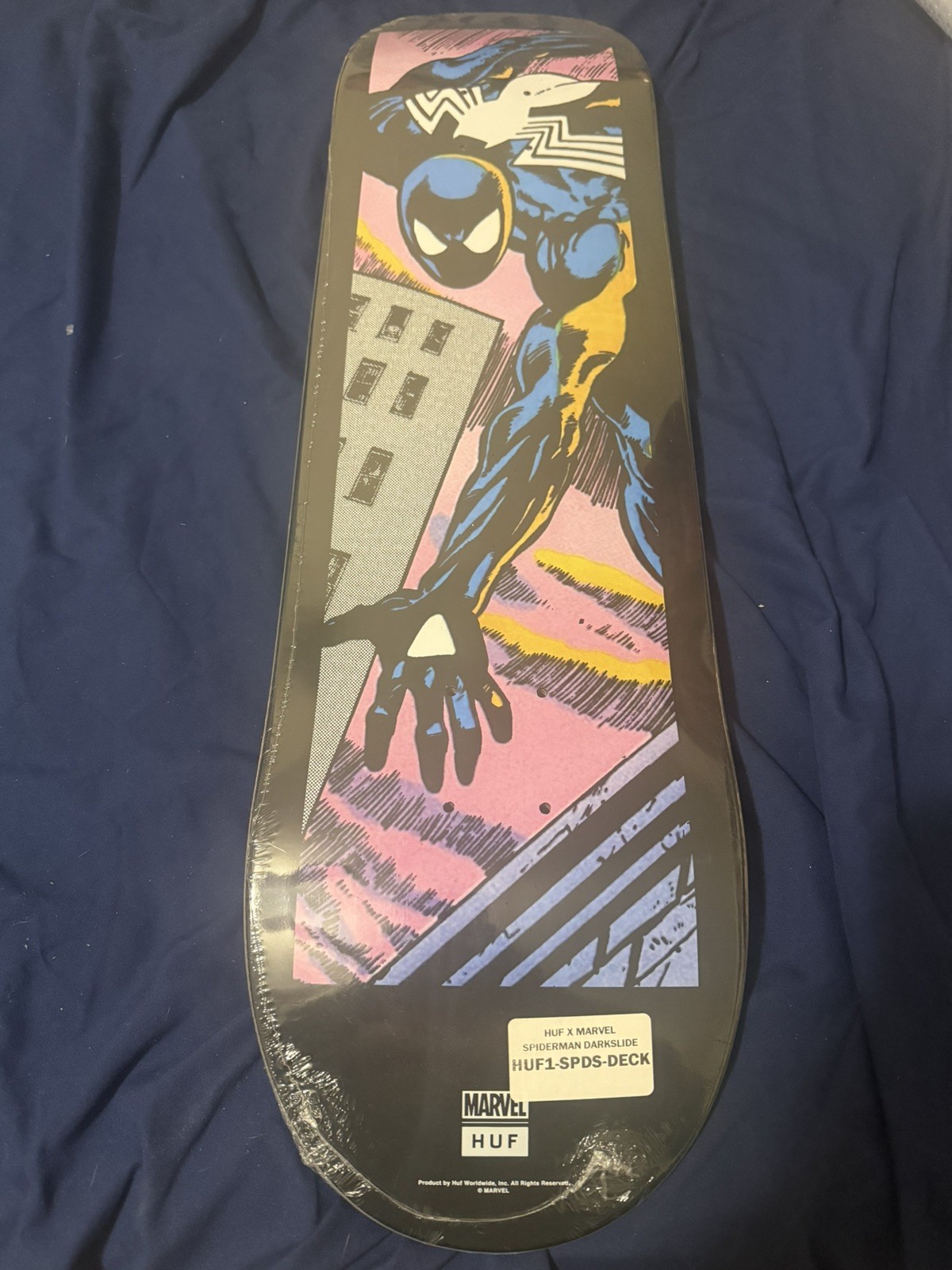 MARVEL  Spider-Man HUF X  Skateboard Deck 8.25 - Web of Spider-man Comic