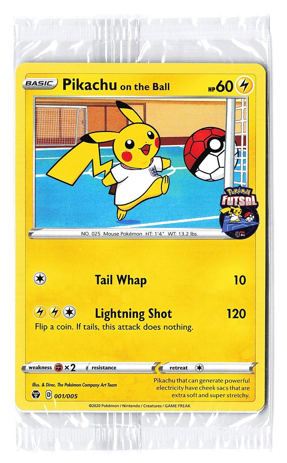 Pikachu on the Ball (Pokemon Futsal) 001/005 - UK EXCLUSIVE - Pokemon NM SEALED