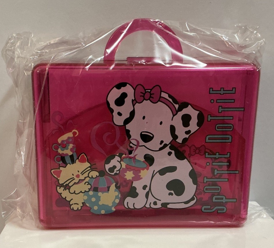 VINTAGE SANRIO SPOTTIE DOTTIE STAMP SET W/ CASE JAPAN 1996 NOS SEALED RARE
