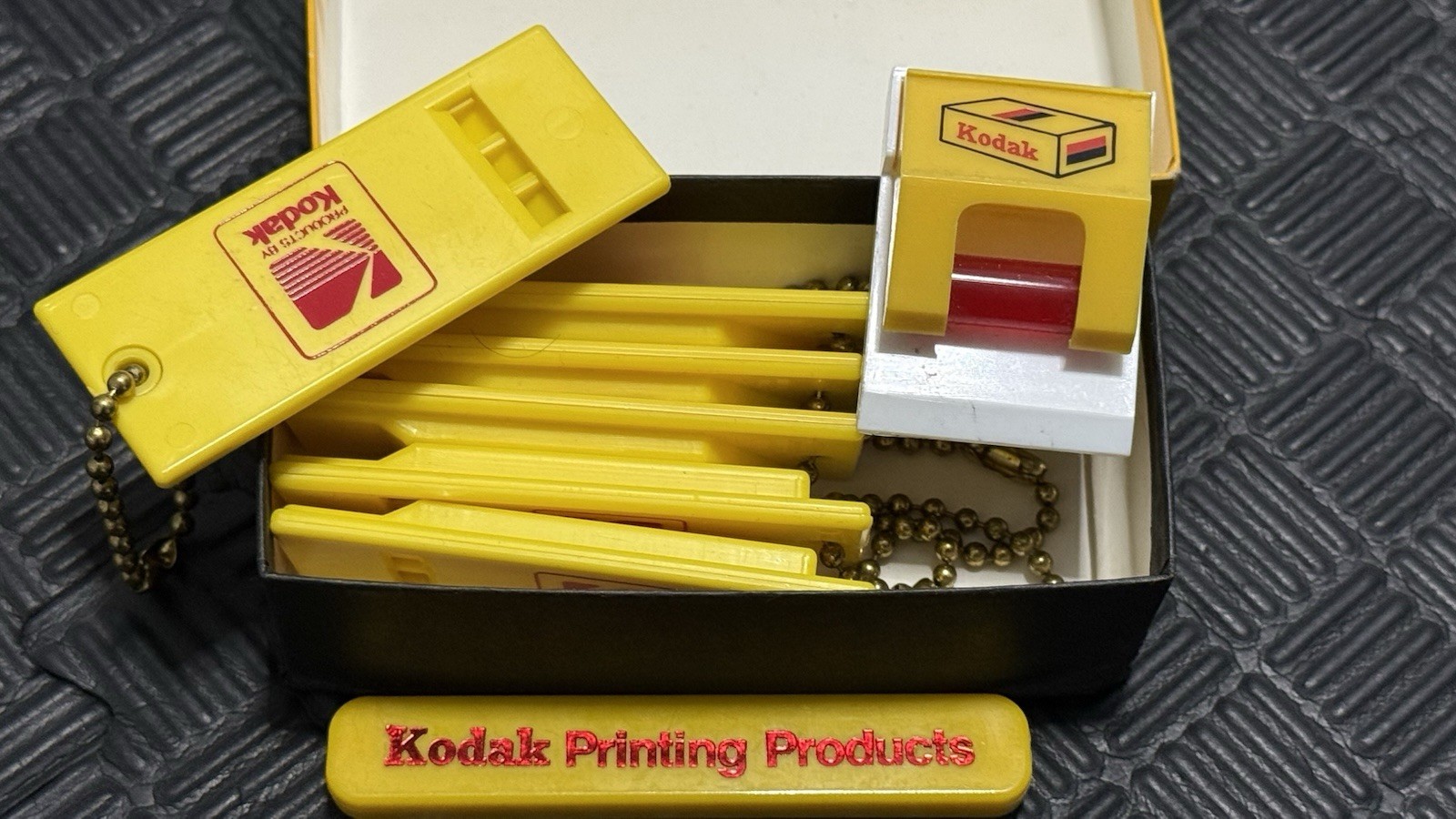 Vintage Kodak Printing Products Advertising Promo Gift Set Yellow Original Box
