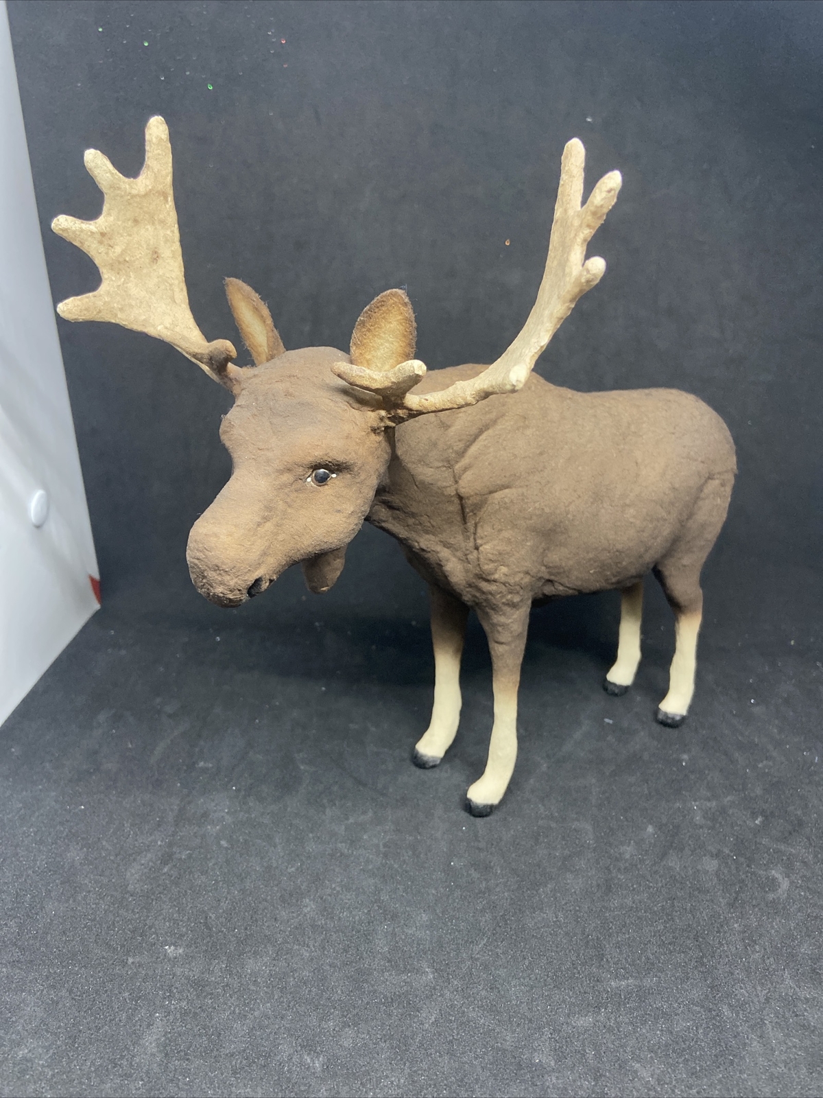 CRAIG YENKE - Moose - Primitive Cotton/Paper Mache  - Folk Art Figurine