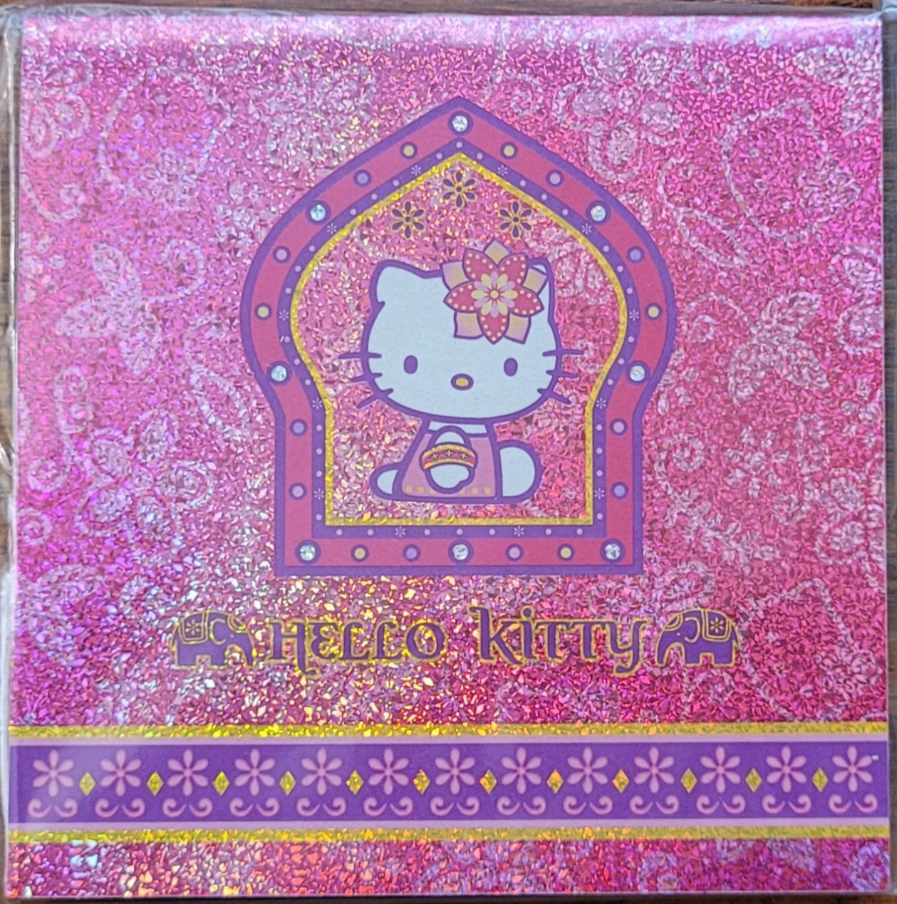 Vintage 2000 Hello Kitty India Elephant Memo Pad 100 Sheets NEW Sanrio Smiles