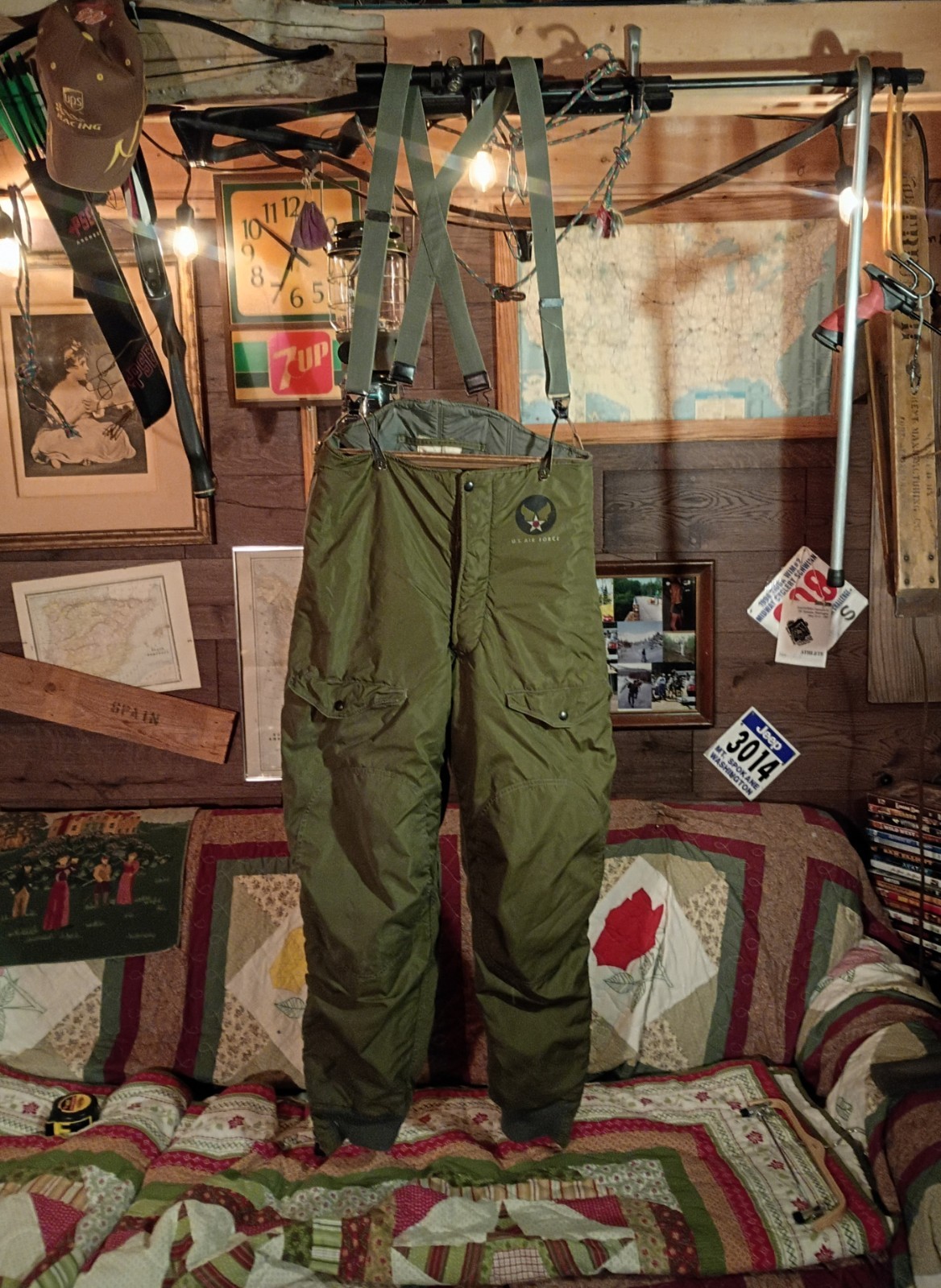 US Air Force Type F-1B Flying Man\'s Trousers Sz 36 Vtg USAF 1961 Museum Quality 