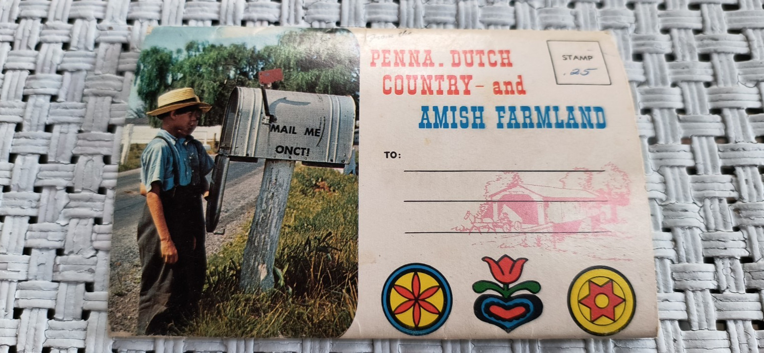 Vintage Pennsylvania Dutch Country and Amish Farmland Postcards Foldout Booklet