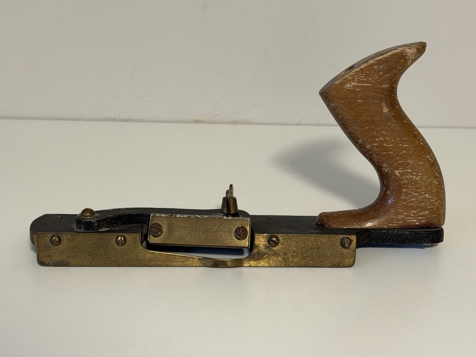 Vintage Jiffy Chalmers Fibre Board Plane Pat. 422590 - Made in England