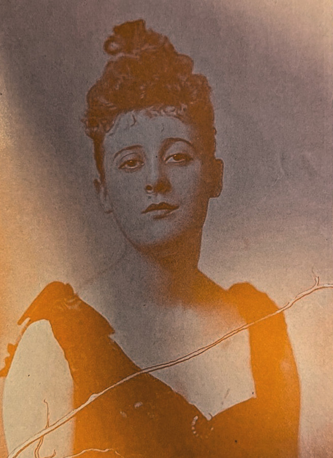 1898 Vintage Magazine Illustration Actress Miss Lily Harold English Beauty