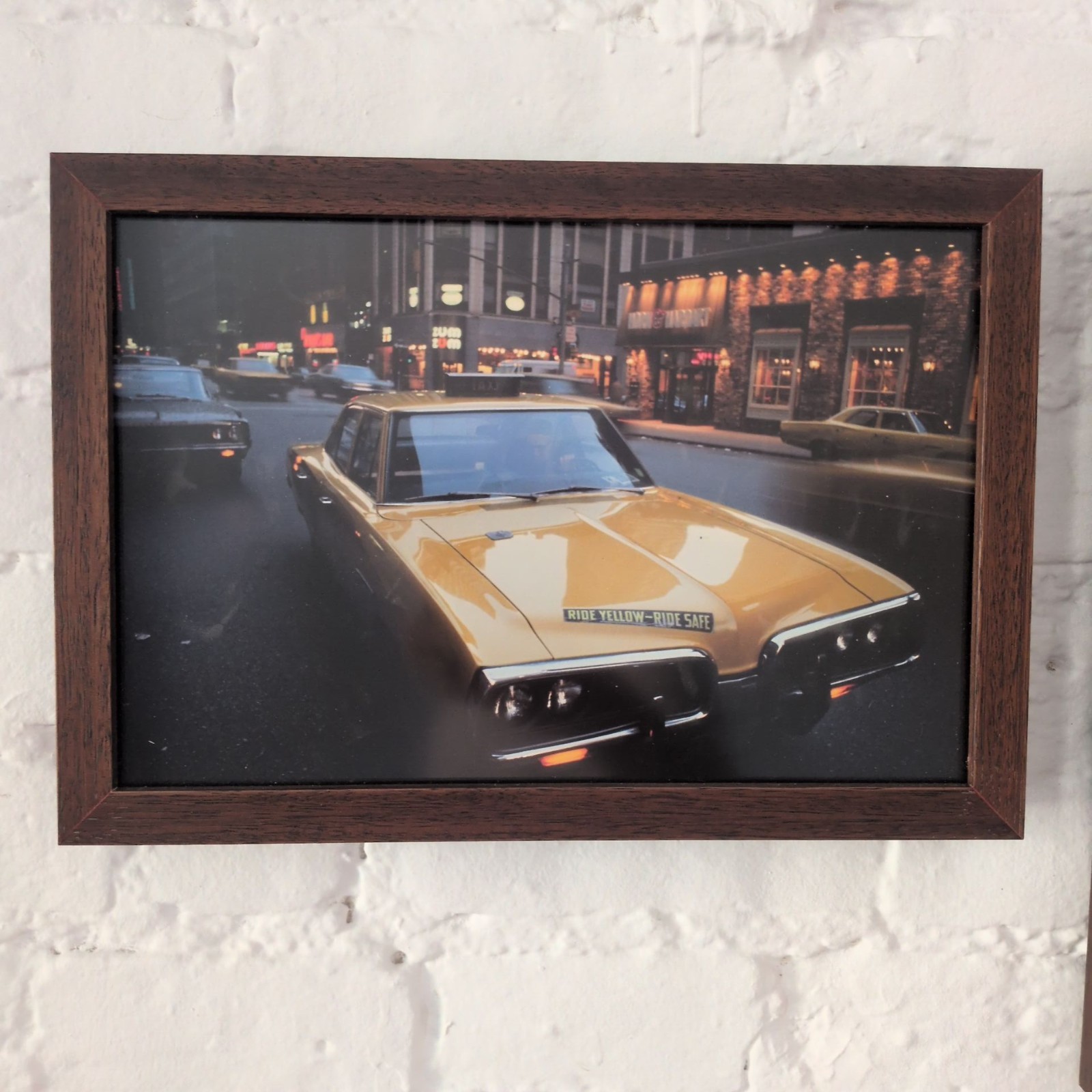 1970's New York City Taxi Photograph