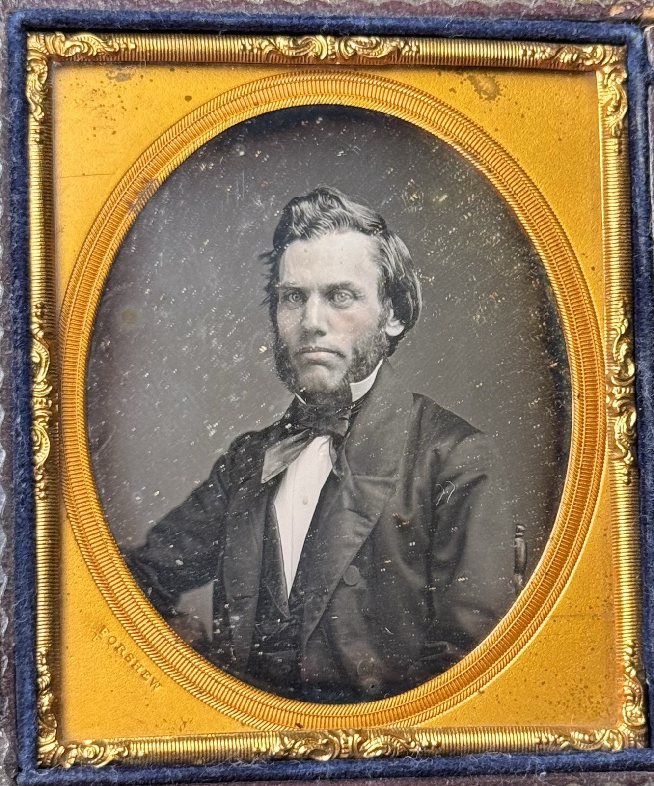 Desirable 1/6th Plate Daguerreotype, Identified New York Photographer, Forshew.