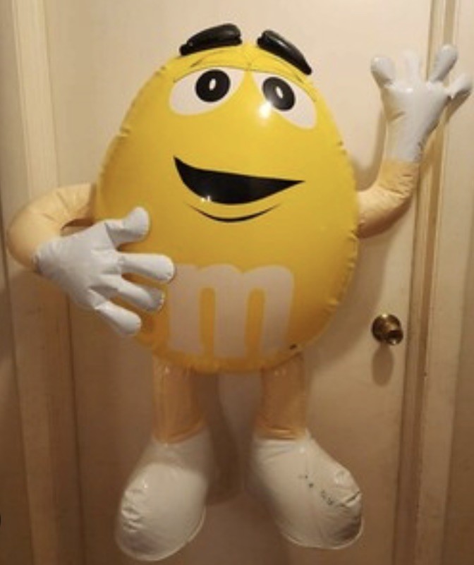 Inflatable Yellow m&m  New m&m Mars