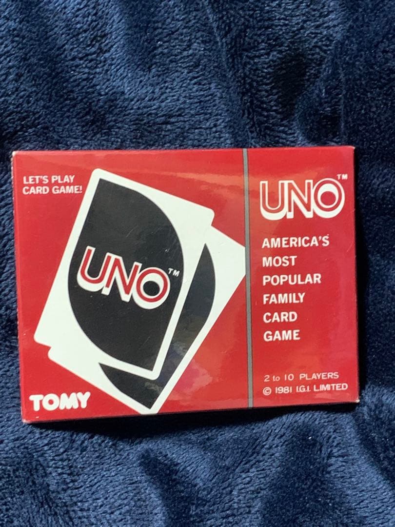 Uno Card Game Vintage Vintage JPN Limited Edition Rare Animation Model VHTF Coll