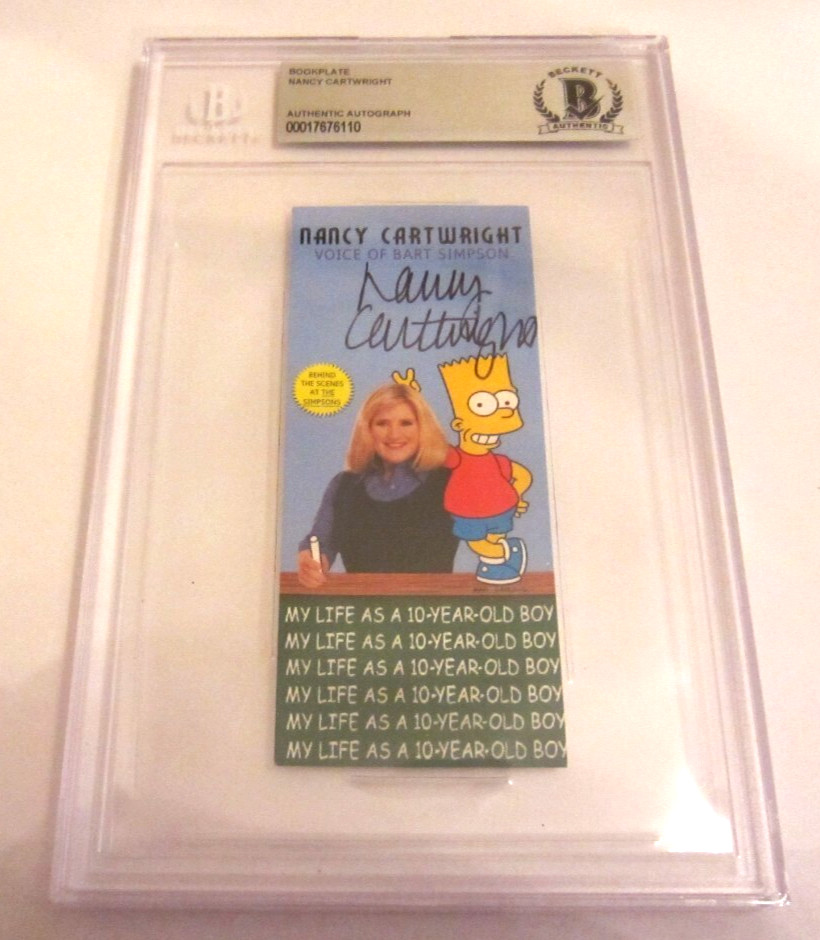Nancy Cartwright voice of Bart Simpson signed autographed BAS Beckett Simpsons Nancy Cartwright voice of Bart Simpson signed autographed BAS Beckett Simpsons