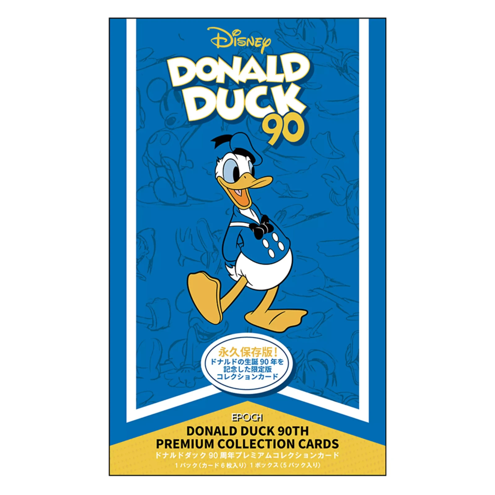 New Epoch Donald Duck 90th Anniversary Premium Collection Cards Box JAPAN