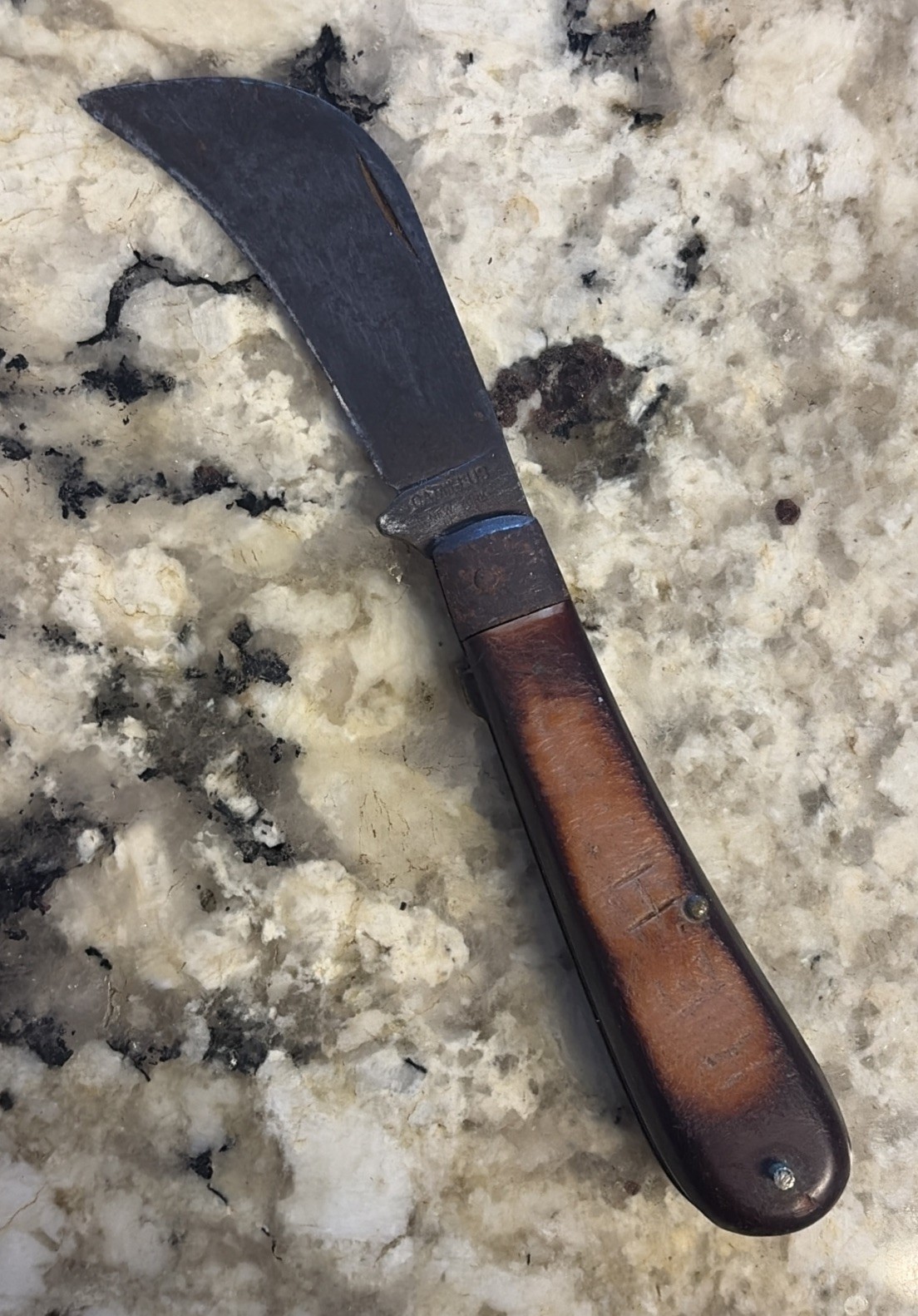 Vintage Camillus Pocket Knife New York No. 1 Hawkbill Knife Bakelite Handle