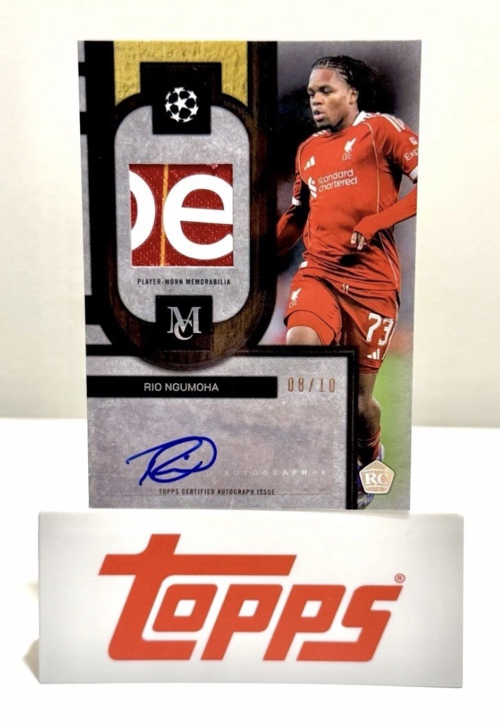 Topps Museum Collection 2025/26 Rio Ngumoha RC Auto Relic 08/10 MAR-RN