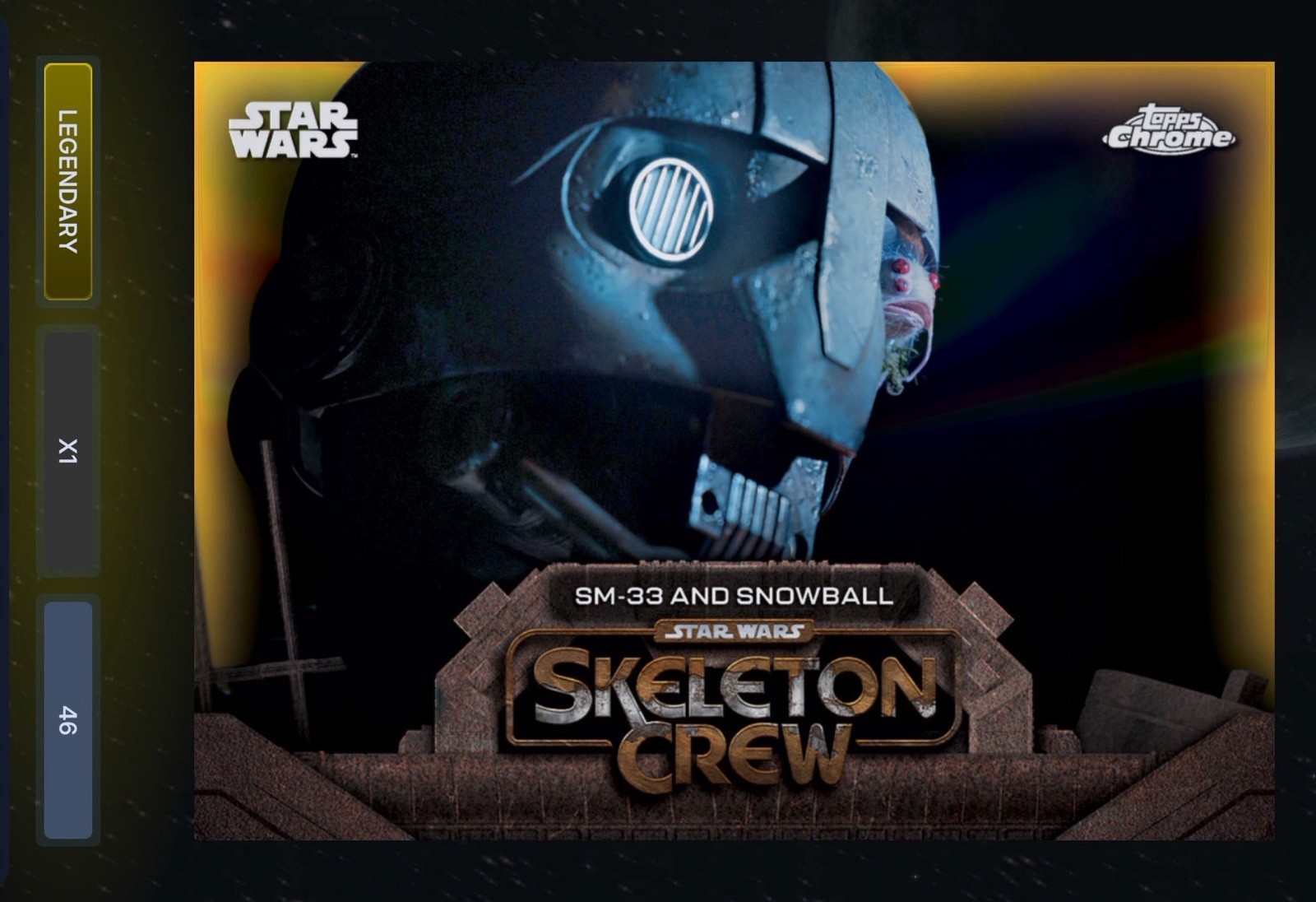 DIGITAL 2025 Topps Star Wars SM-33 & Snowball Gold Refractor /50