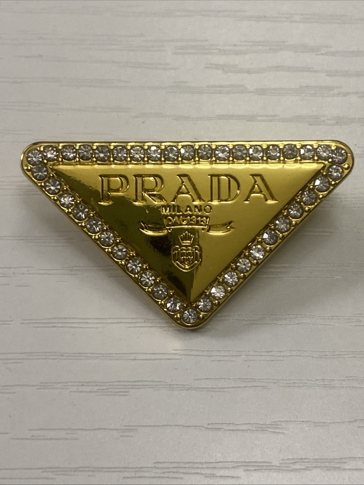 Prada Elegant Luxury Brooch Pin