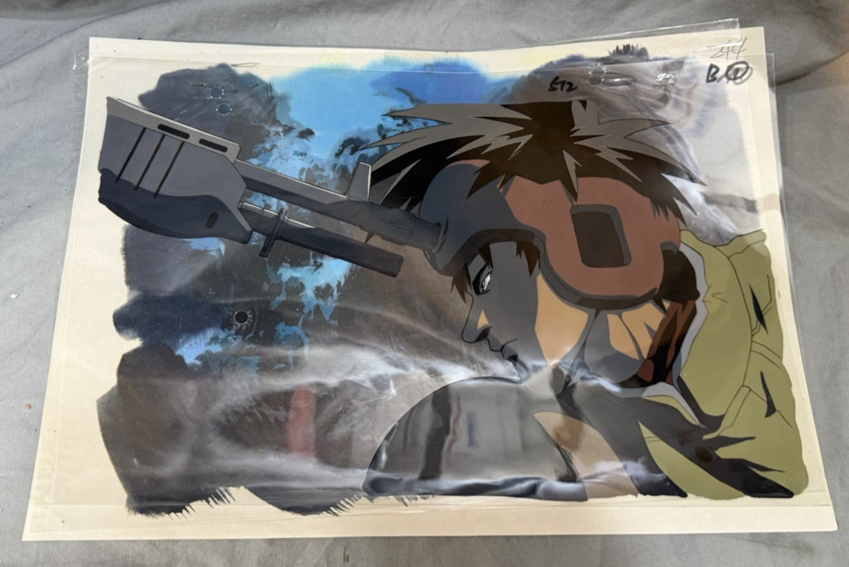 Spriggan 1998 Yu Ominae vs Fatman Original Production Cel & Douga B15