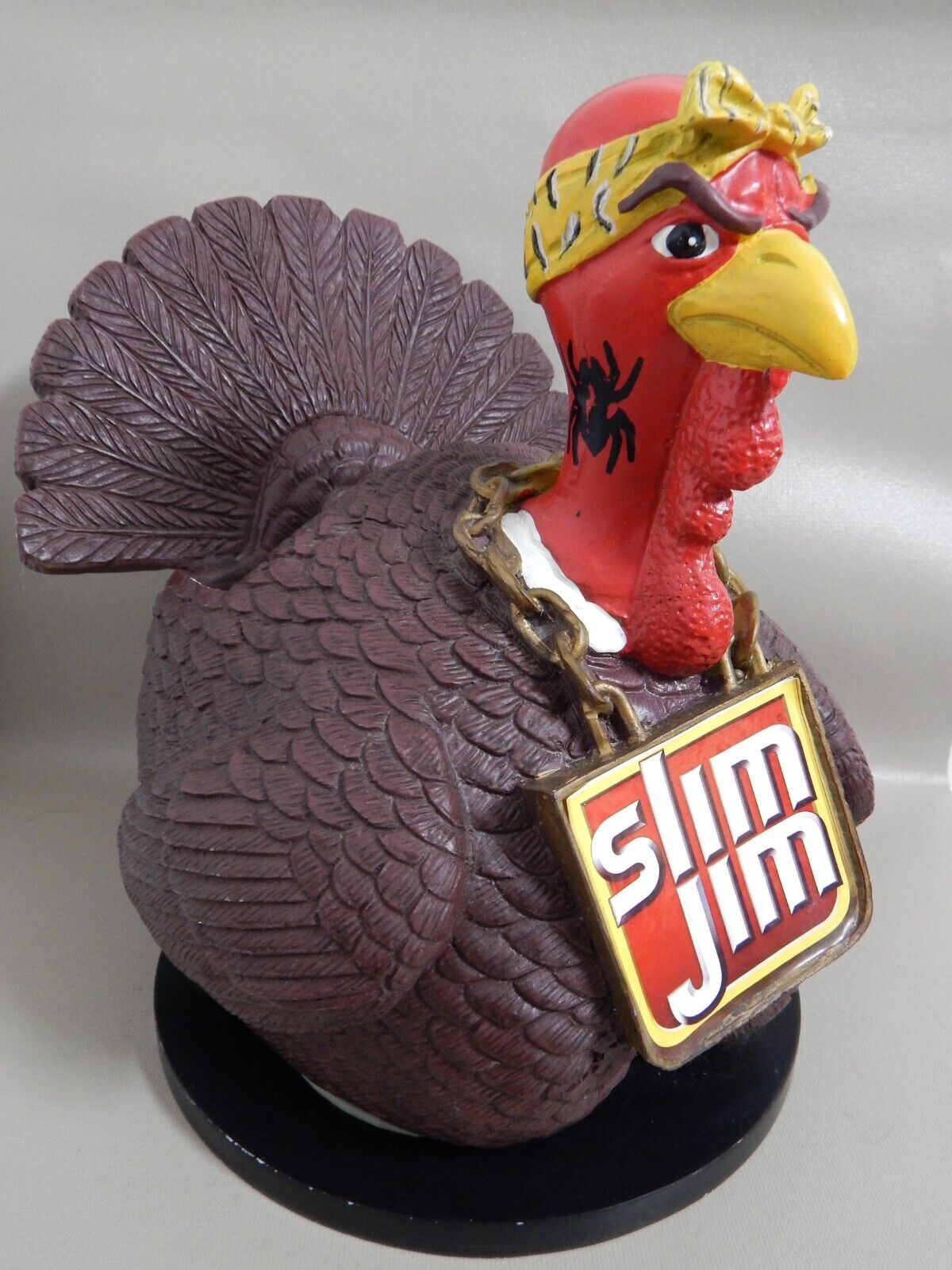 SLIM JIM Gangsta Tough Turkey Counter Top Display Advertising Figure RARE HTF GC