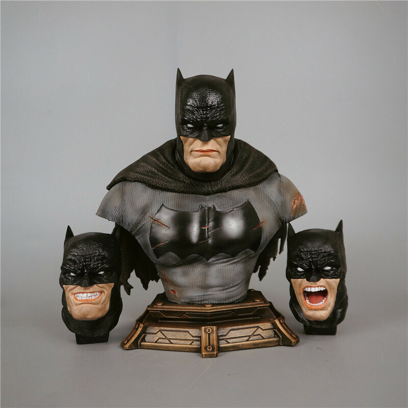 BATMAN Arkham Knight 1/3 Scale Premium Bust Resin Statue 10.5\'\' Head changeable 