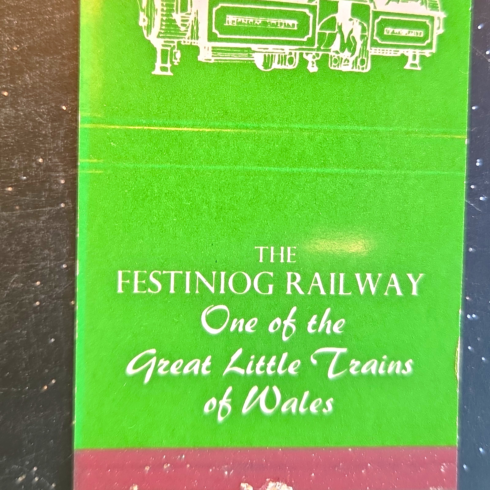 vintage “The Festiniog Railway” Great Little Trains of Wales matchbook cover