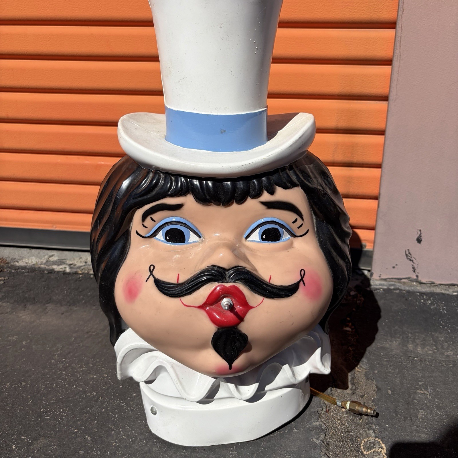 Vintage Creative Balloons Helium Tank Head Topper Carnival Circus Display 1970s