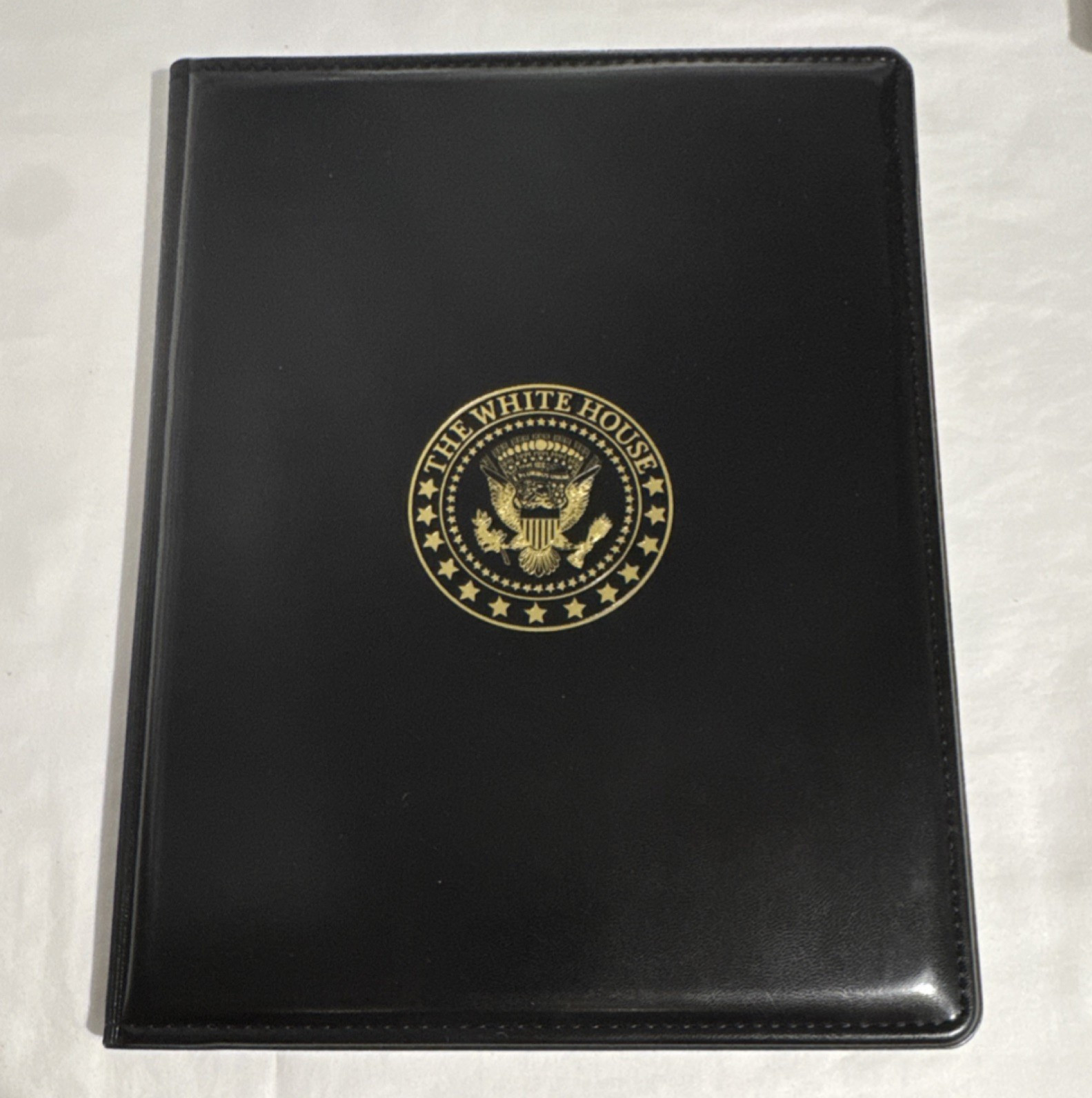 The White House Seal Black Organizer Portfolio Planner Cover Folder