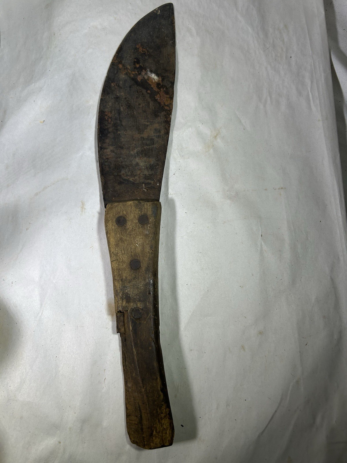 Vintage Wood Handle Machete Metal Primitive Old Display Collectible 18