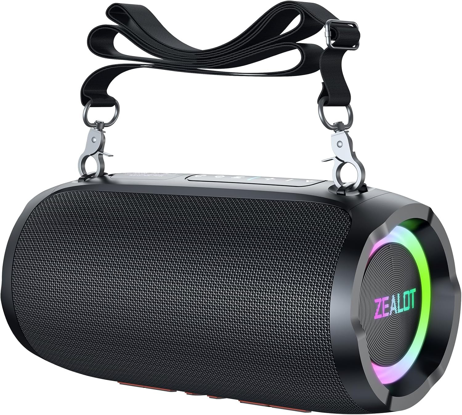 Portable Bluetooth Speaker,80W Peak(60W) Booming Sound Speakers with LED Light,B