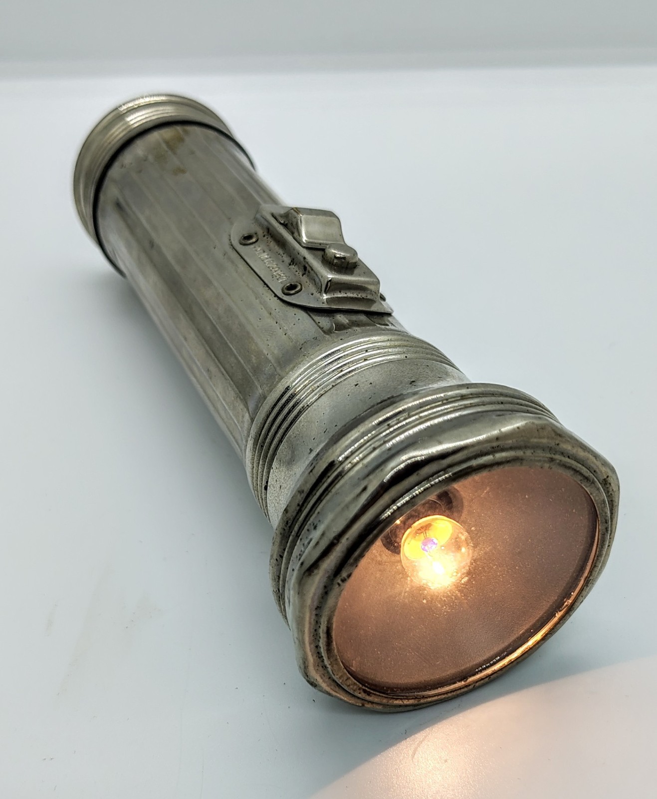 Vintage Poll Parrot Shoes Advertising Flashlight Working Metal Pat 1921