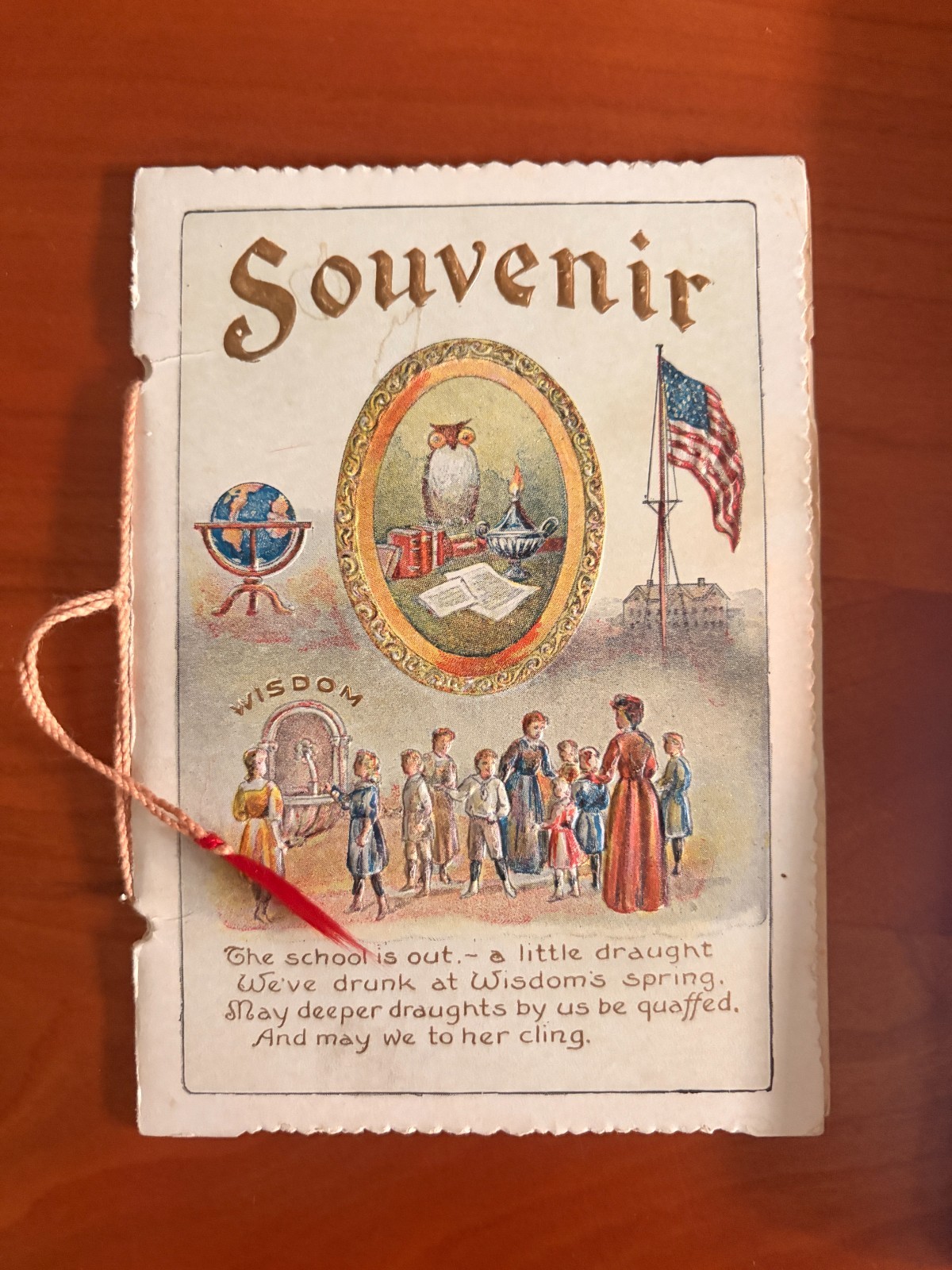 FREE SHIP 1908 Souvenir Booklet Best Wishes from your Teacher
