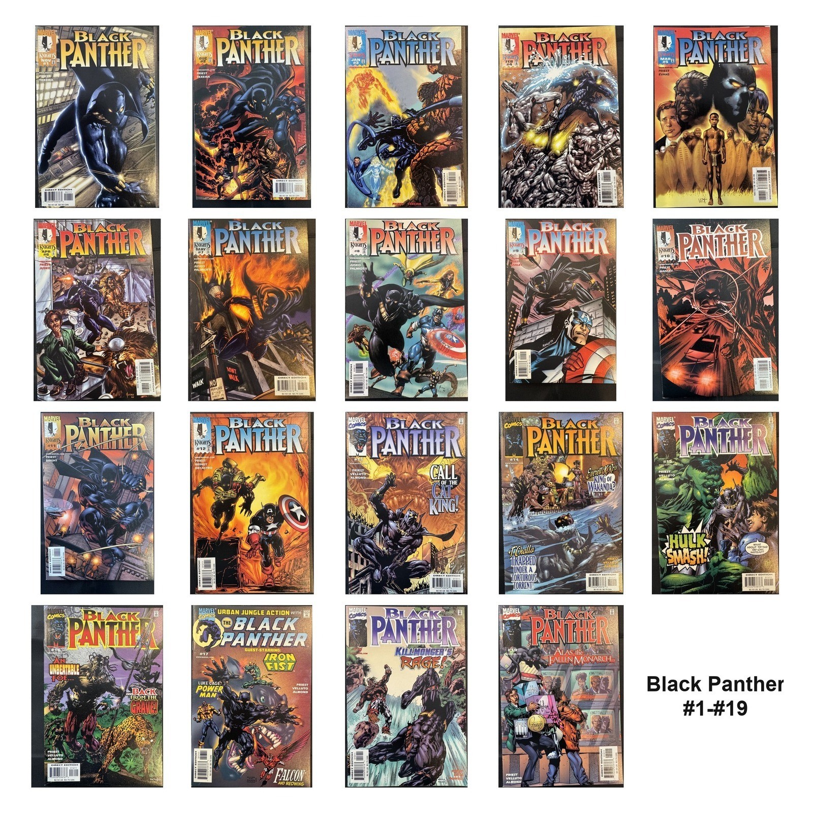 Black Panther #1-#41, #43-#57 Christopher Priest Run (1998-2003) Marvel VF+