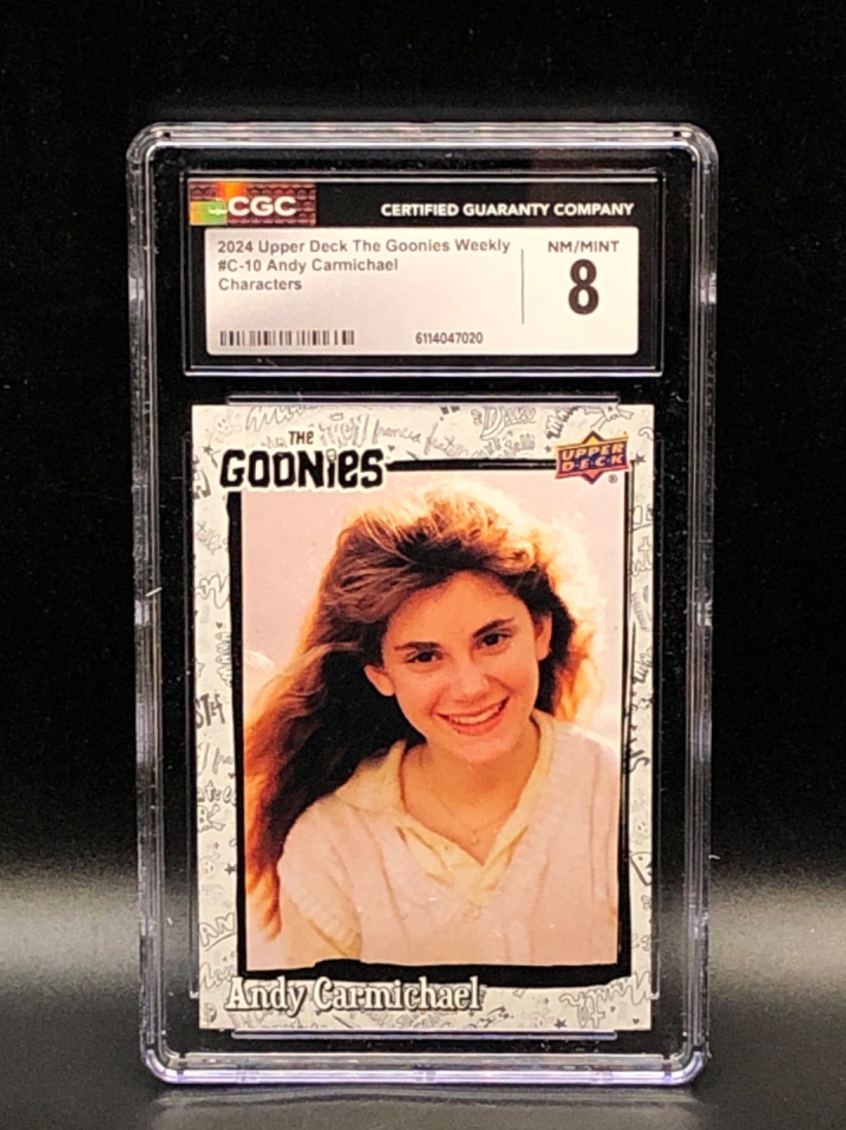 Goonies Upper Deck Card SILVER #C-10 Andy - CGC 8 NM/M - Limited to 1499