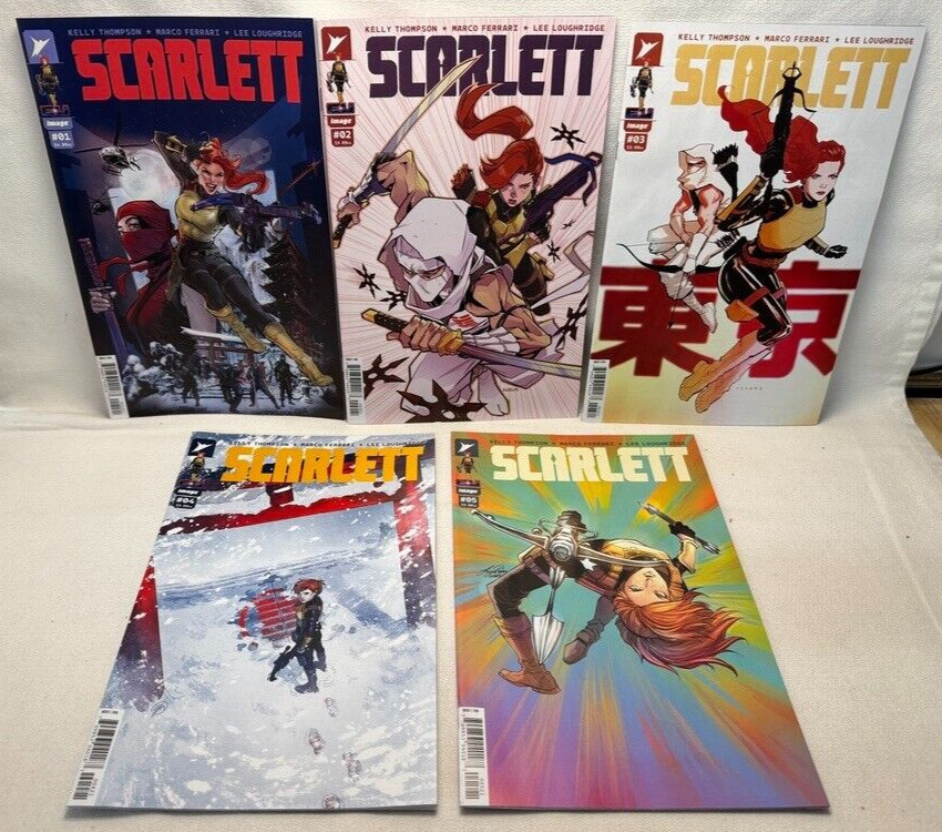 Image GIJoe Scarlett #1-5 CVR B Set by (W) Kelly Thompson *FREE SHIPPING*
